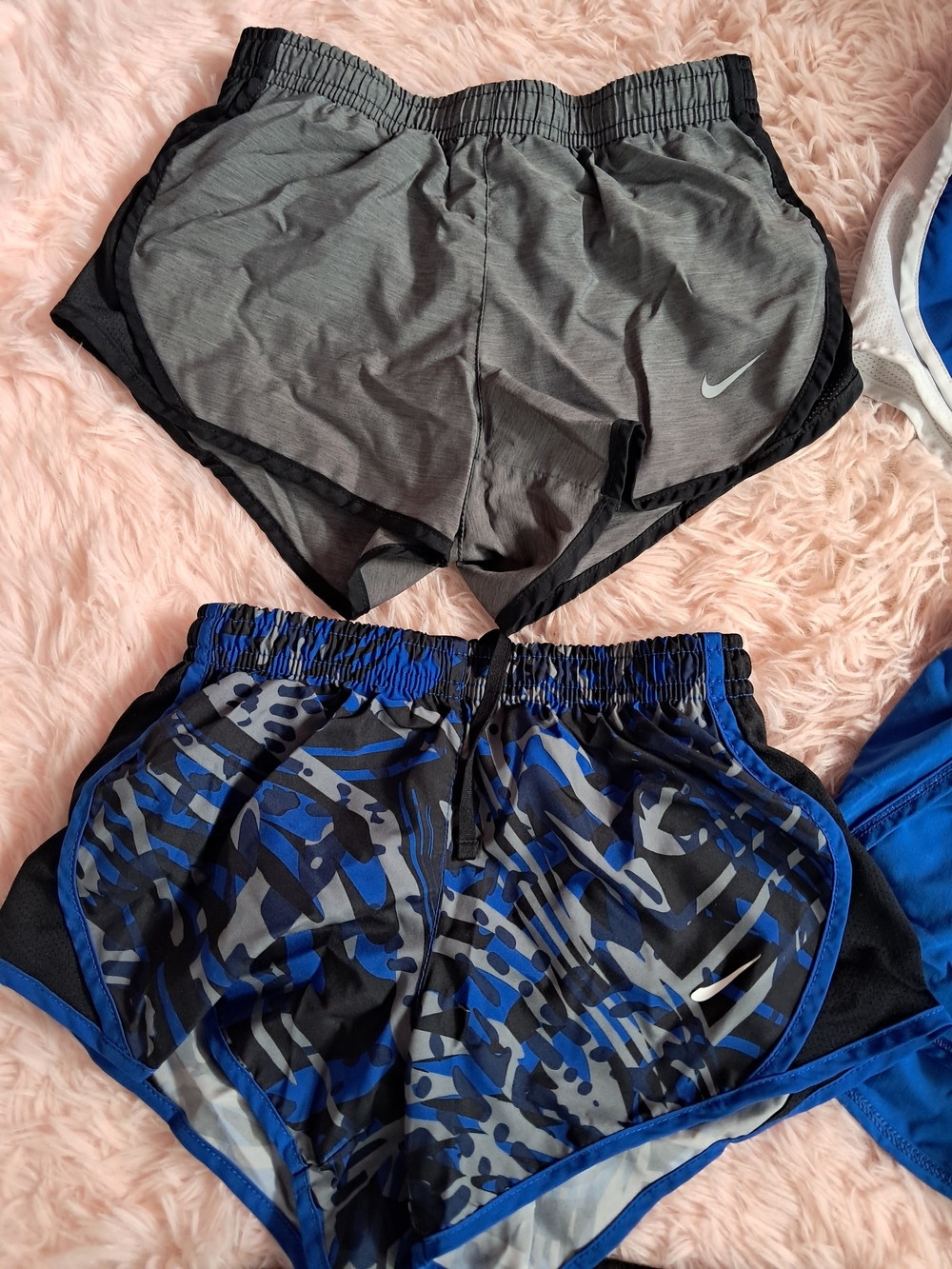 4 Nike Girls/Youth Blue & Gray Athletic Shorts Bundle! EUC! - Picture 2 of 10